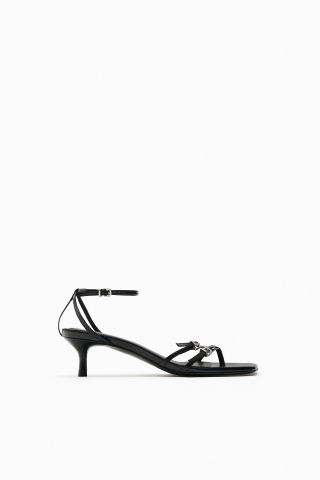 Zara + Buckled Strappy Leather Sandals
