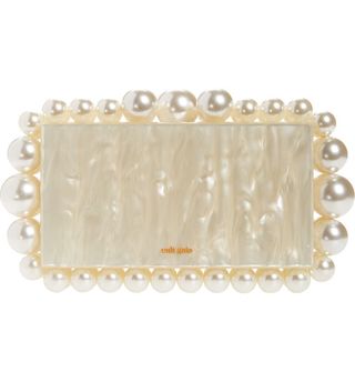 Cult Gaia + Eos Beaded Acrylic Box Clutch