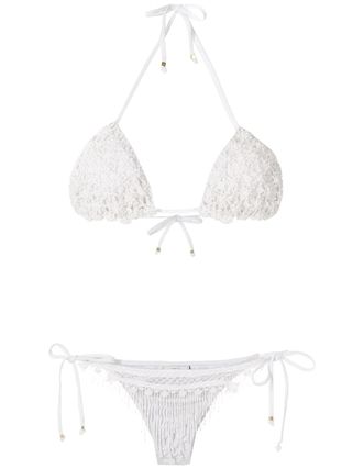 Amir Slama + Beaded Embroidery Bikini Set