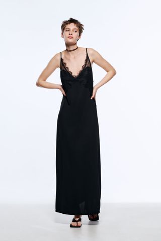 Zara + Long Slip Dress