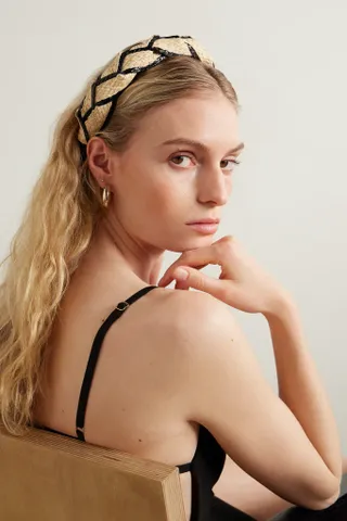 Gigi Burris + Ava braided straw headband