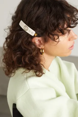 Gucci + Crystal-embellished resin hair clip