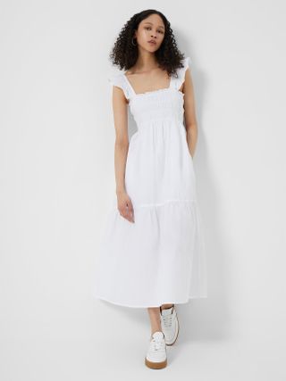 French Connection + Isla Organic Tiered Skirt Midi Dress