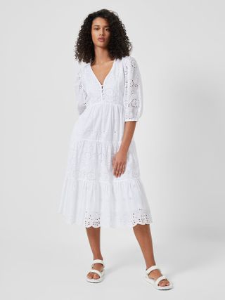 French Connection + Abana Biton Organic Broiderie Dress