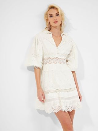 French Connection + Biton Embroidery Mini Dress
