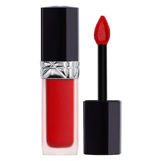 Dior + Rouge Dior Forever Liquid Transfer-Proof Lipstick in 999 Forever Dior