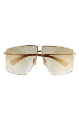 Max Mara + 64mm Gradient Oversize Geometric Sunglasses