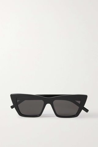 Saint Laurent + Cat-Eye Acetate Sunglasses