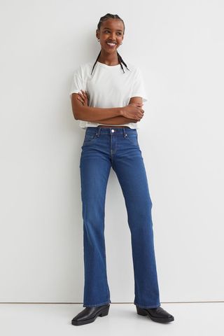 H&M + Flare Low Jeans