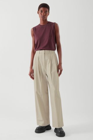 COS + High-Waist Wide-Leg Trousers