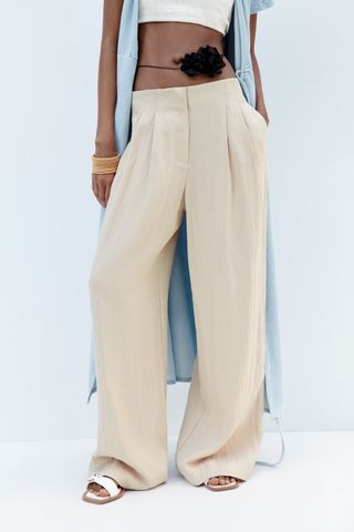 Zara + Flowy Pleated Pants