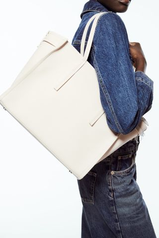 Zara + Rectangular Shopper Bag