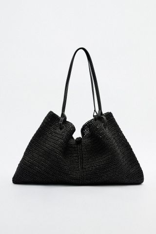 Zara + Woven Shopper Bag