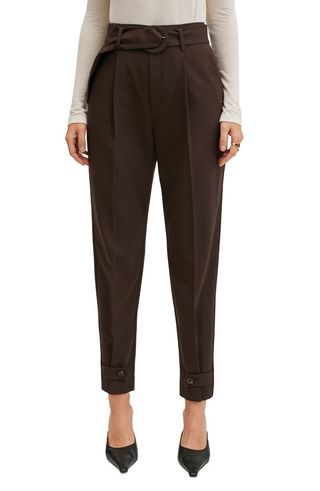 Mango + Belted Crop Trousers