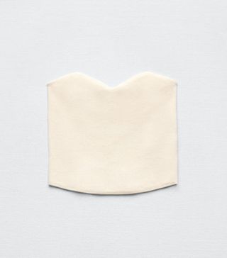 Zara + Knit Bustier Top
