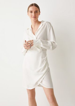 & Other Stories + Collared Mini Wrap Dress
