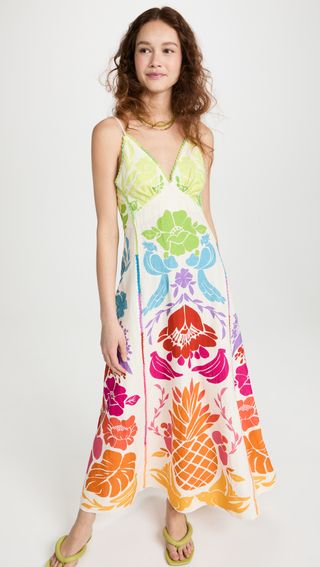 Farm Rio + Tropical Graphic Placed Maxi Dress