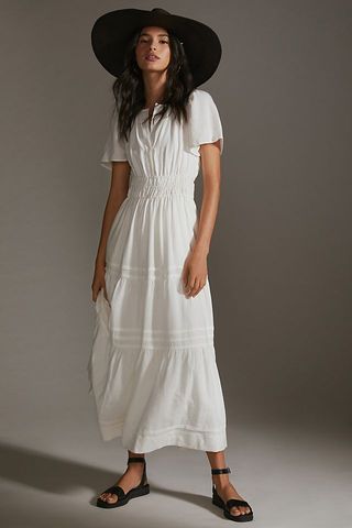 Anthropologie + The Somerset Maxi Dress Linen Edition
