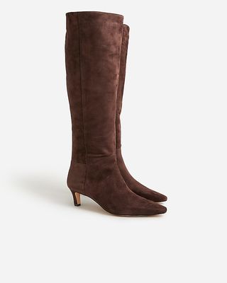 J.Crew + Stevie Knee-High Boots in Suede