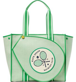 Kate Spade New York + Courtside Tennis Large Canvas Tote