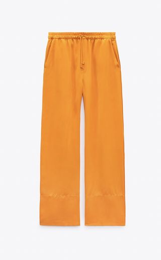 Zara + Satin Pajama Pants