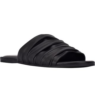 Marc Fisher Ltd + Oswin Faux Leather Slide Sandal