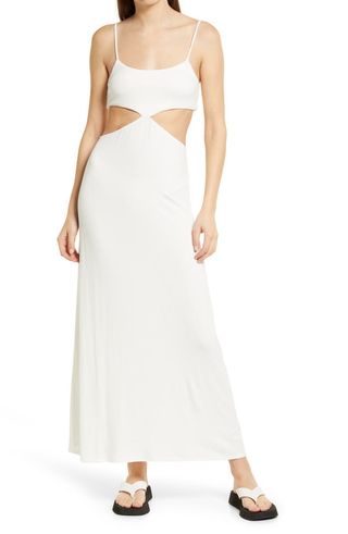 Free People + Piper Sleeveless Cutout Midi Dress