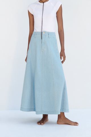 Zara + Z1975 Denim Cape Skirt