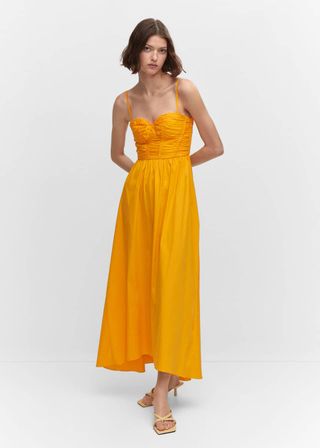 Mango + Flared Corset Dress