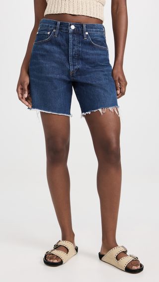 Citizens of Humanity + Marlow Long Shorts With Cut Hem