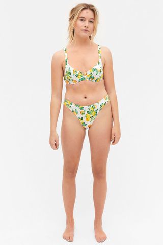 Monki + Citrus Print Underwire Bikini Top