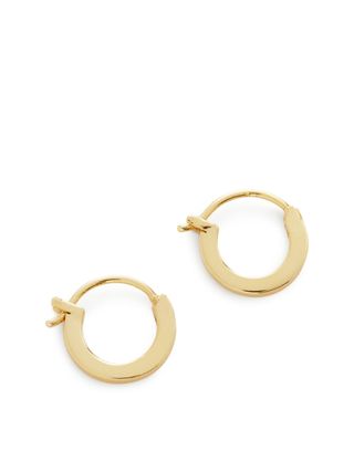 Arket + Gold-Plated Sterling Silver Hoop Earrings 12 Mm