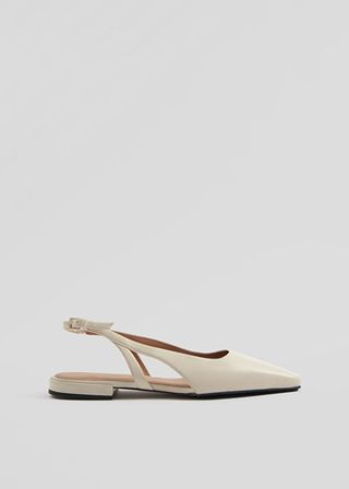 & Other Stories + Slingback Leather Ballet Flats
