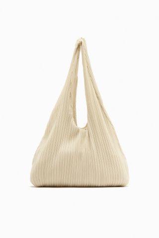 Zara + Pleated Bucket Bag