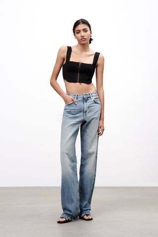 Zara + Knit Corset Top