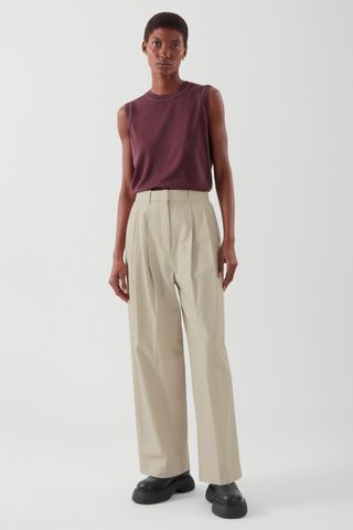 COS + Wide-Leg Tailored Trousers