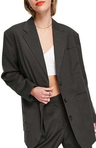 Topshop + Crosshatch Tailored Blazer