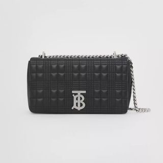 Burberry + Small Quilted Lambskin Lola Bag in Black