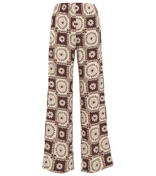 Nanushka + Yareli Printed Crêpe Pants