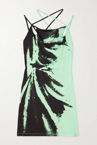 Ioannes + Teardrop Printed Recycled Stretch-Jersey Mini Dress