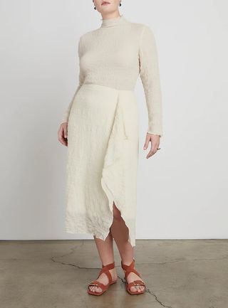 Who What Wear Collection + Jessie Crinkle Midi Skirt