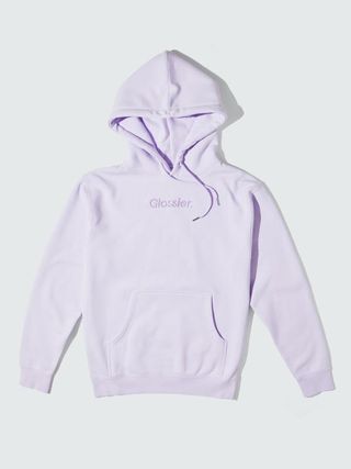 Glossier + Embroidered Lavender Hoodie