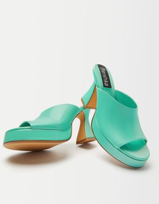 Bershka + High-Heel Platform Sandals
