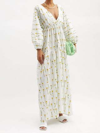 Bernadette + Matthieu Floral-Print Cotton-Blend Maxi Dress