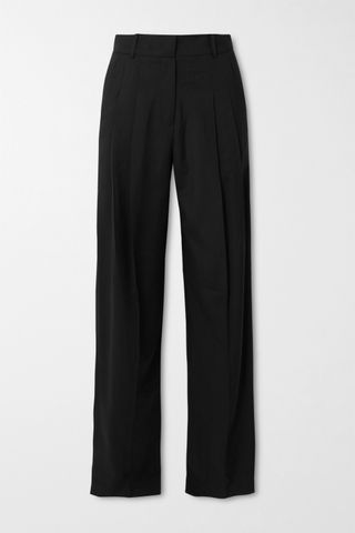 The Frankie Shop + Gelso Pleated Tencel-Blend Straight-Leg Pants