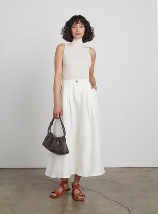 Who What Wear Collection + Remi Washed Canvas Maxi Skirt