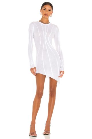 Sami Miro Vintage + Asymmetric Baby Rib Mini Dress