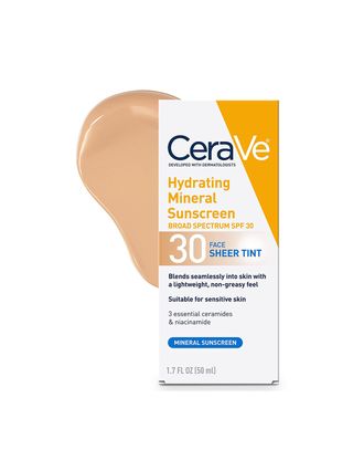 CeraVe + Hydrating Mineral Sunscreen SPF 30