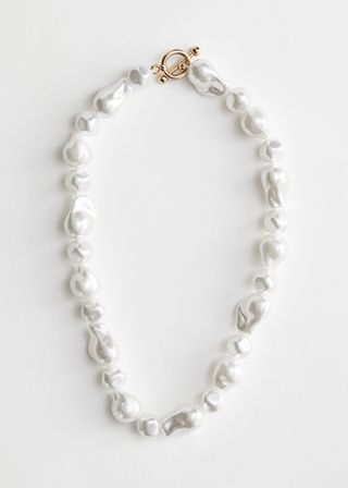 
Other Stories + Organic Pearl Bead Necklace