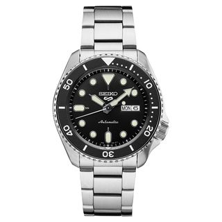 Seiko + Automatic 5 Sports Stainless Steel Bracelet Watch